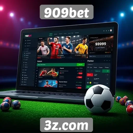Interface e usabilidade do site 909bet